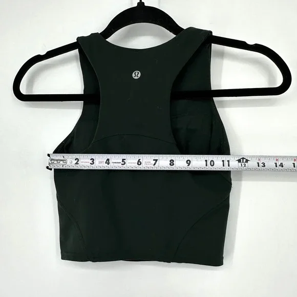 Lululemon Invigorate Training Tank Top Sports Bra Rainforest Dark Green W1CZ3S‎ - Picture 6 of 7